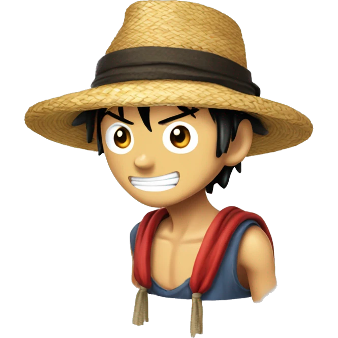 Luffy chapeau de paille  emoji