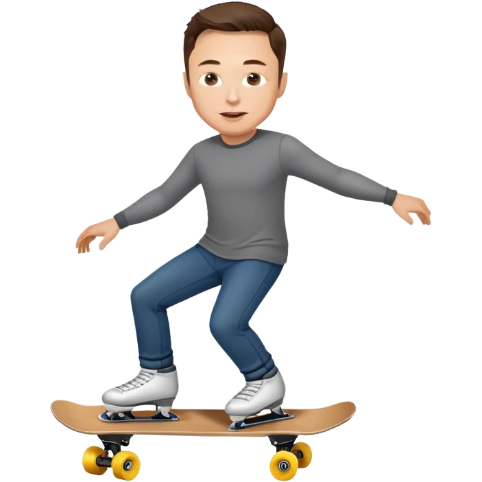 elon musk skating emoji
