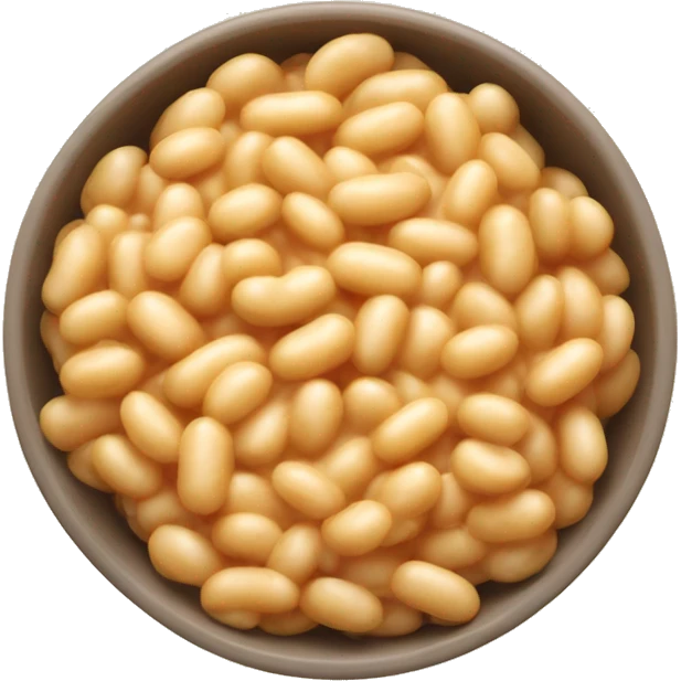 Bowl of cheesy Beans emoji