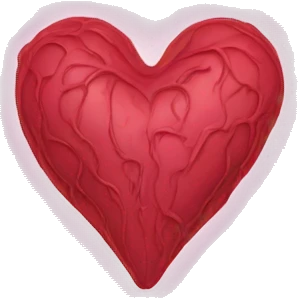 a veiny heart emoji
