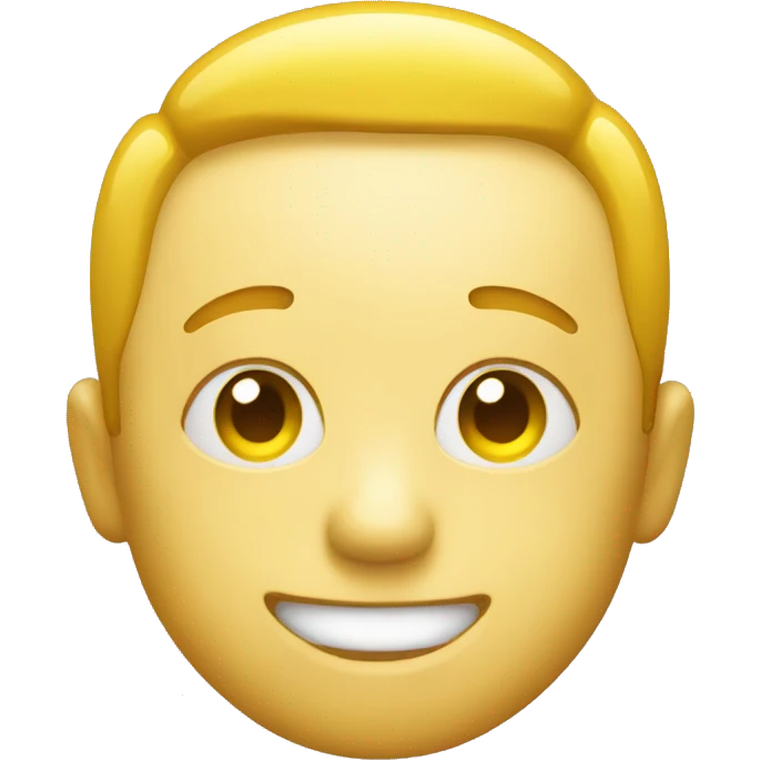 A yellow badge face with forehead saying yay emoji