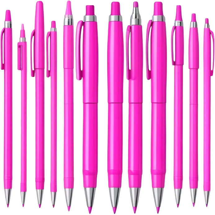 Pink pens emoji