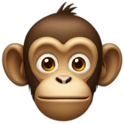Monkey number 1 sign emoji