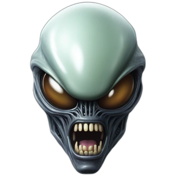 xenomorph alien face emoji