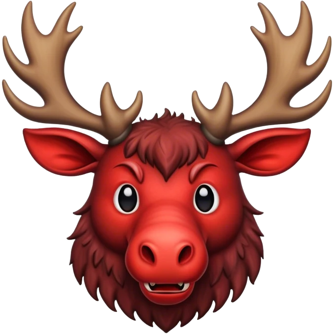 Devil moose ears emoji