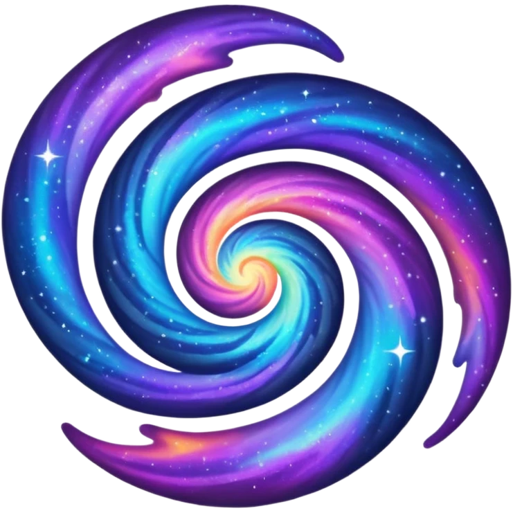 a realistic galaxy emoji
