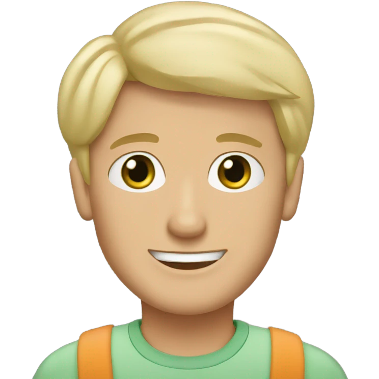 Green eyed short blonde hair guy with long black haired dachshund emoji