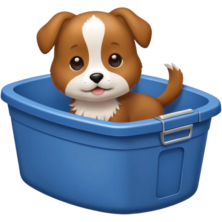 dog in litter box emoji