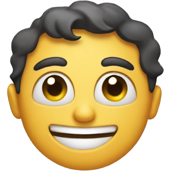 Face smiling with one eye slightly open emoji