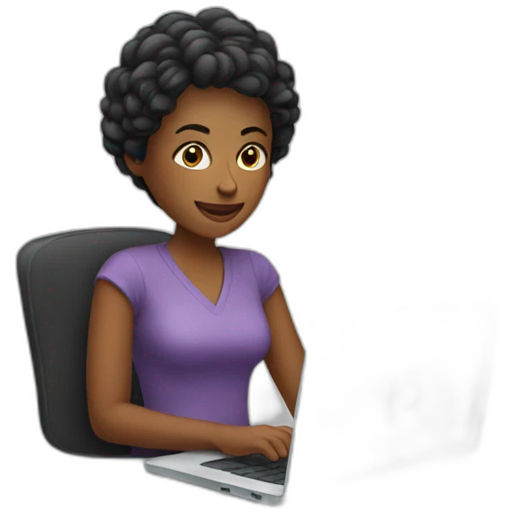women using laptop emoji