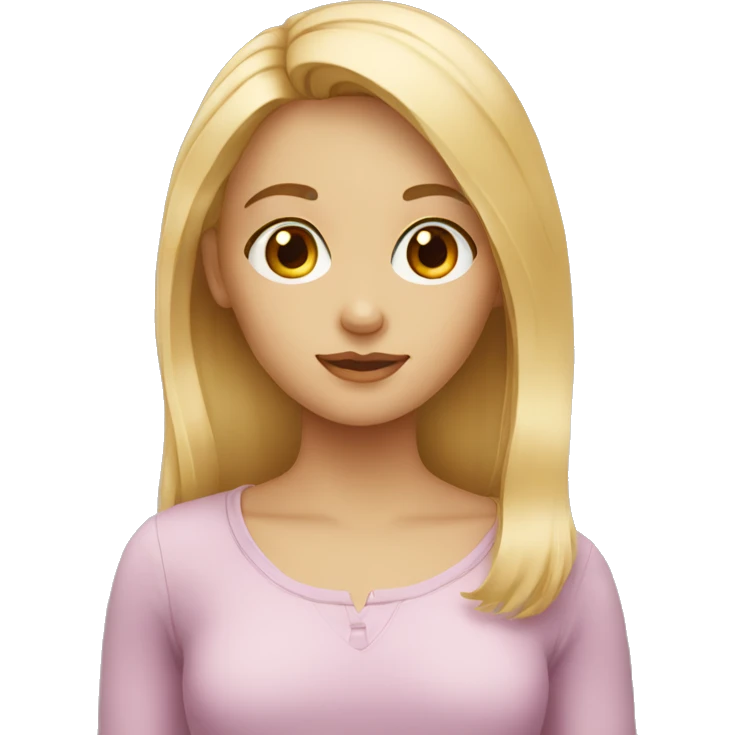 Girl blond with hazel eyes emoji