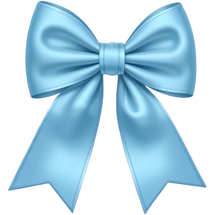 Light blue bow emoji