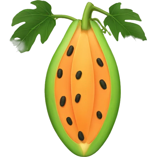 Papaya emoji
