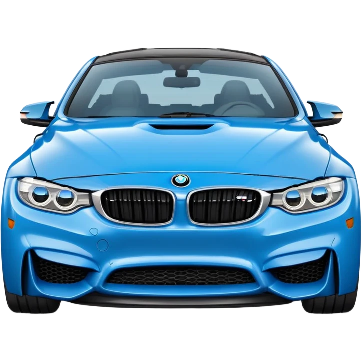 blue Bmw M4, Emoji style emoji