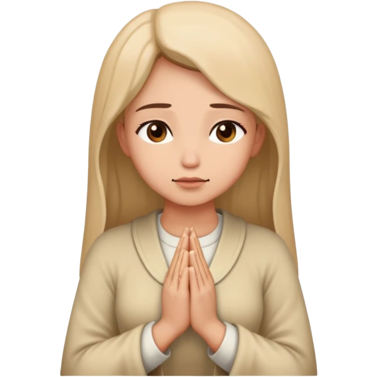 Praying woman emoji