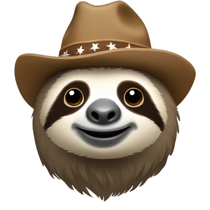 Country sloth emoji