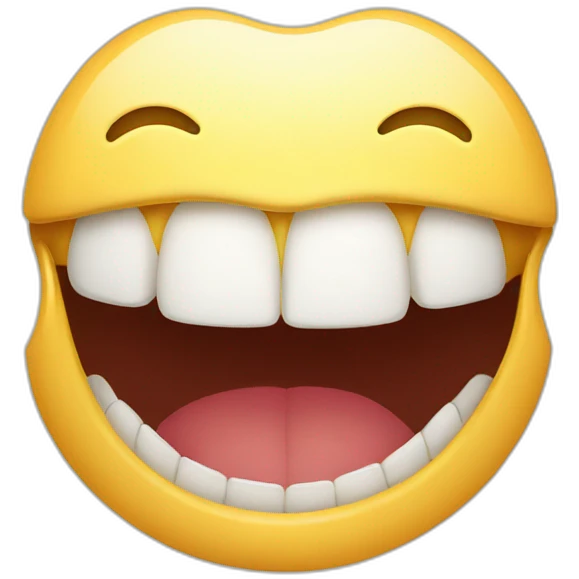 mouth big smile emoji