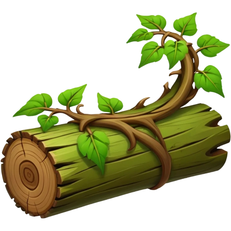 A twisting vine wrapping gently around a fallen log.










































 emoji