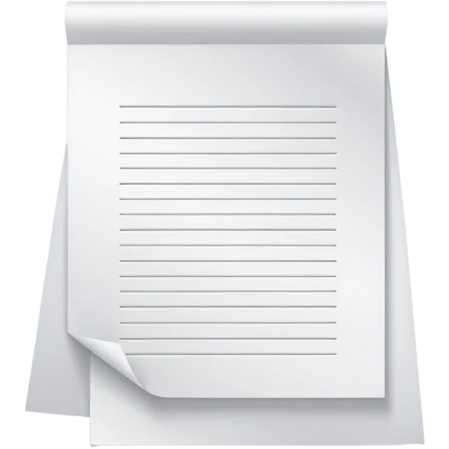 Sheet of paper with text emoji
