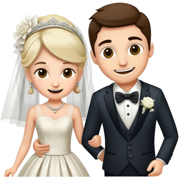 Person in fancy clothes sneaking into a wedding ceremony with a mischievous grin, uninvited guest emoji