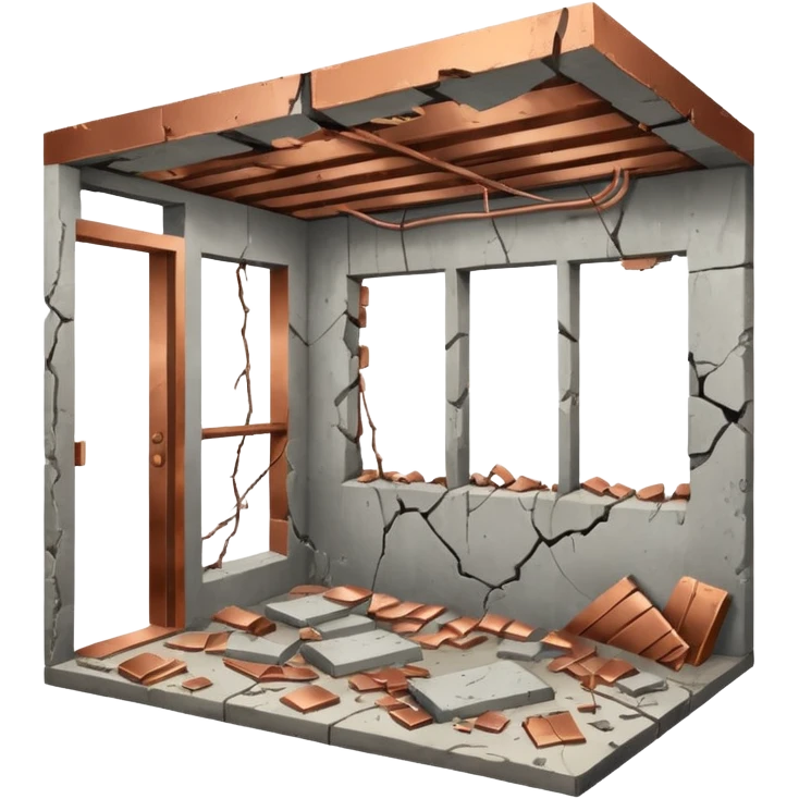 Damaged Building Interior emoji