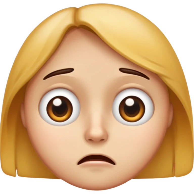 A general face emoji where the eyes are super wide and it looks like it’s about to crash out  emoji