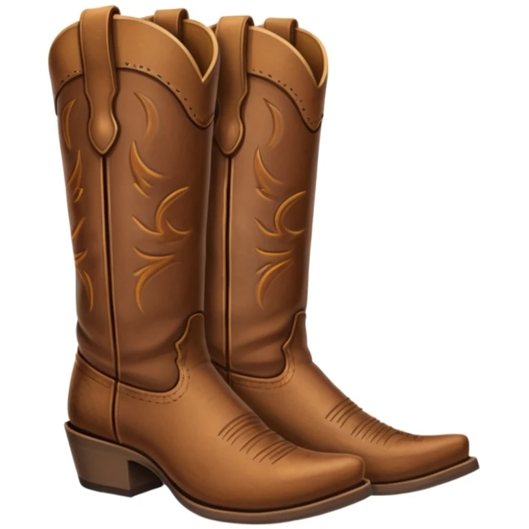 Cowboy boots emoji