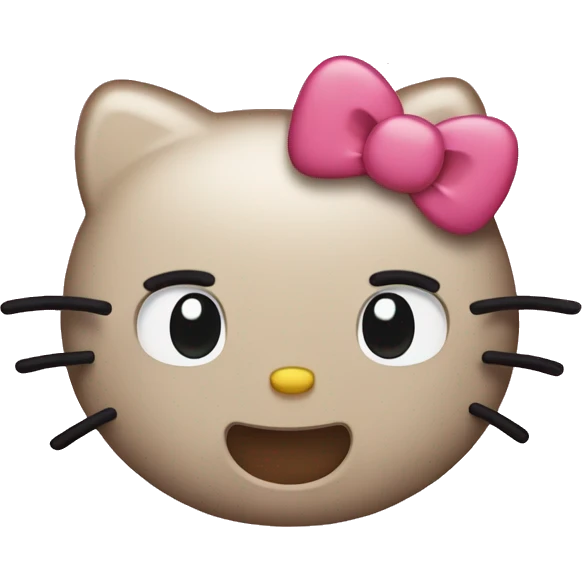 Hello kitty heart eyes emoji