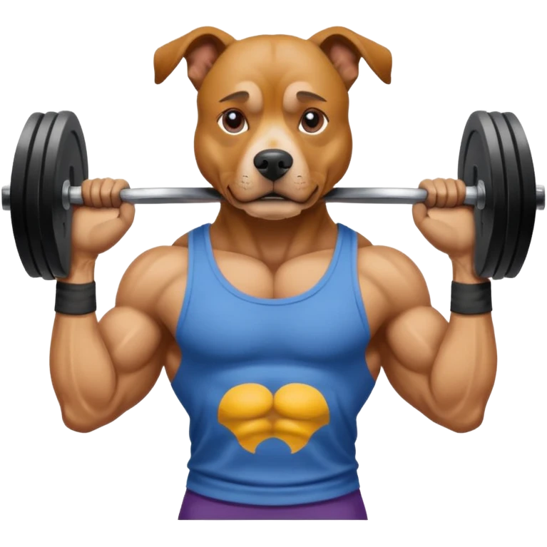 dog in the gym emoji