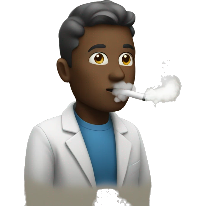 A person vaping emoji