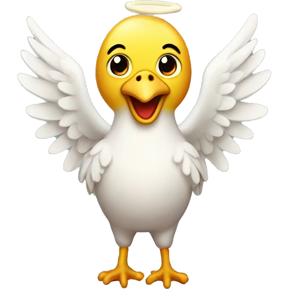 Angel chicken  emoji