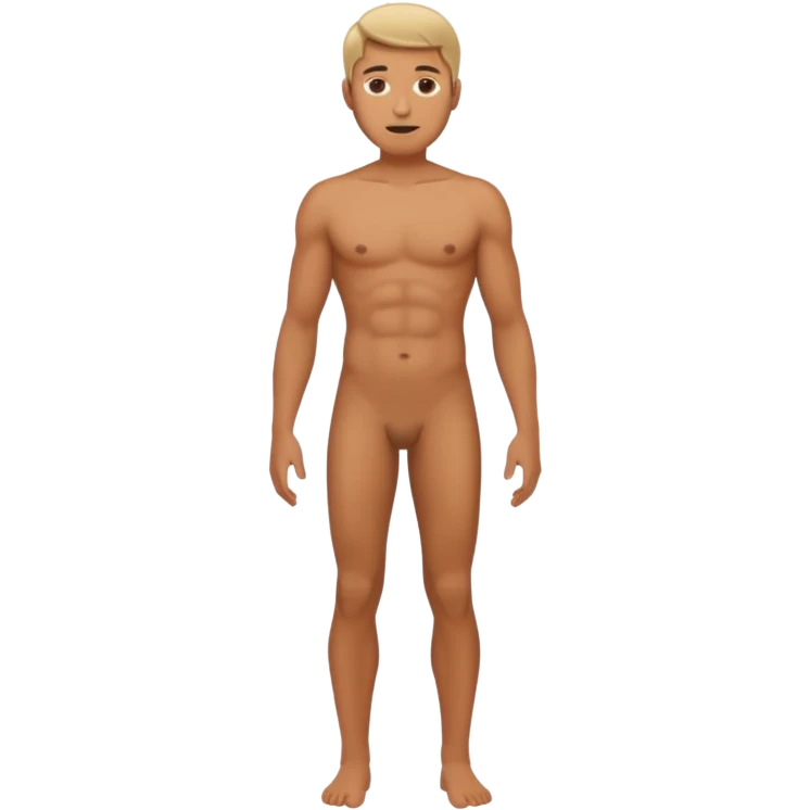 man naked full view emoji