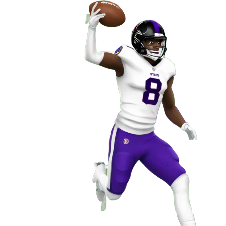 Lamar Jackson number 8 scoring touchdown  emoji