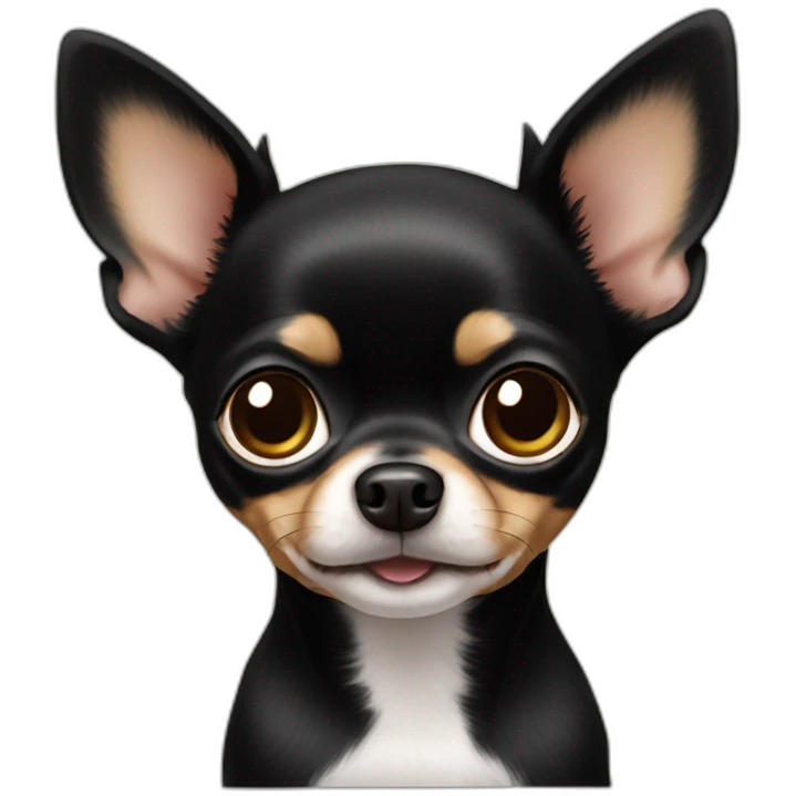black Chihuahua emoji