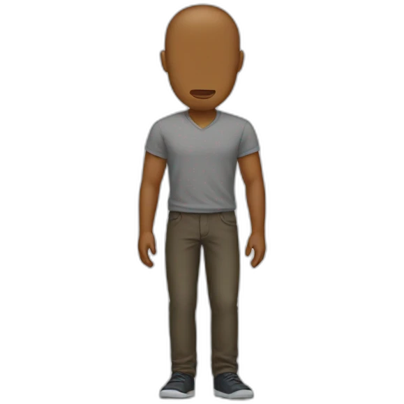 man without head emoji