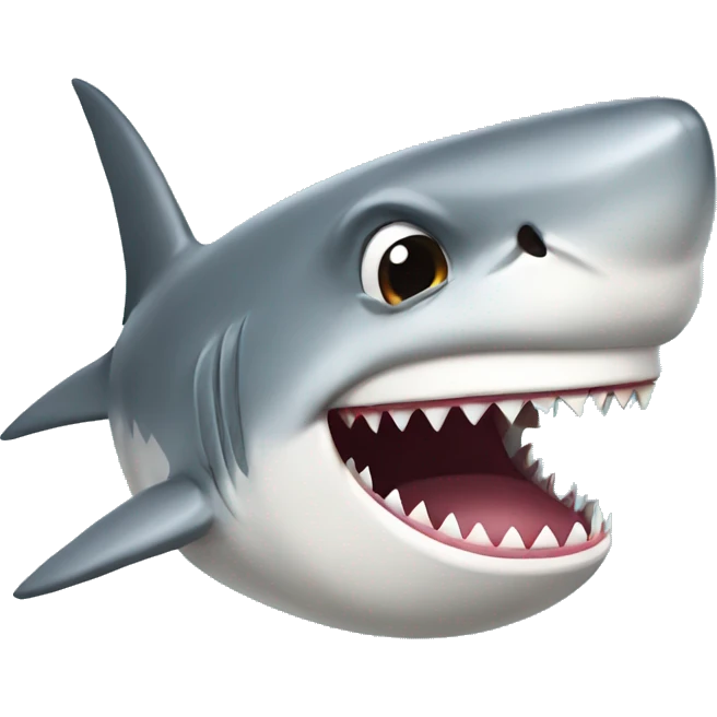 funny shark emoji