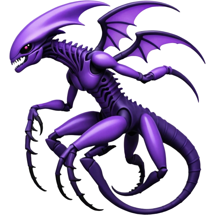 Abstract Xenomorph-Genesect-Lunala-ET-hybrid-fantasy-creature emoji