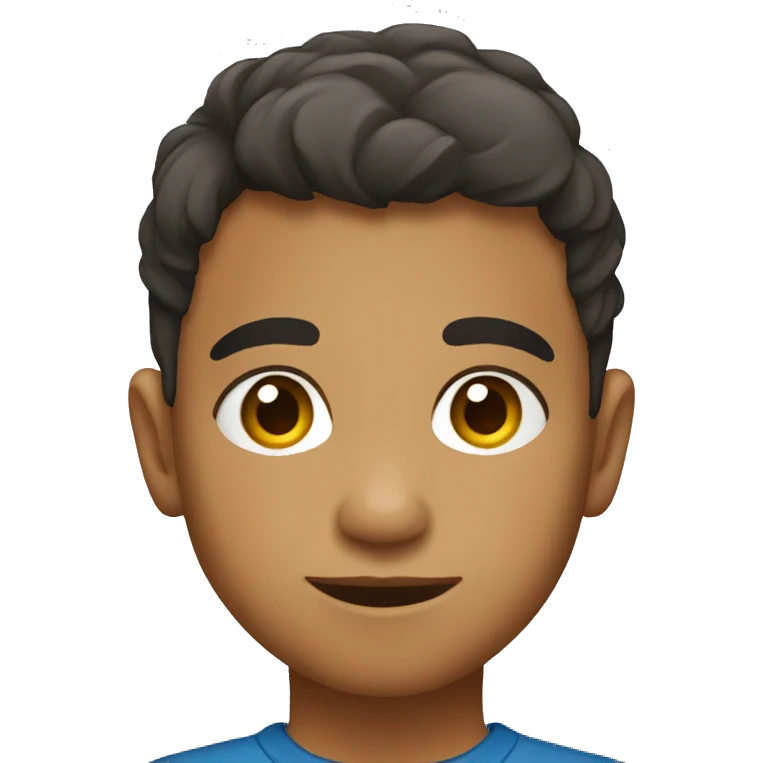 Hispanic kid with short hair emoji