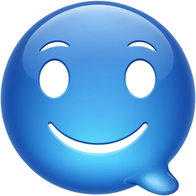 Blue iMessage Bubble emoji