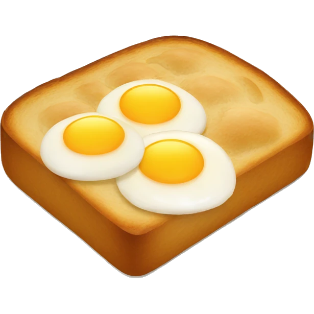 Bread with eggs emoji