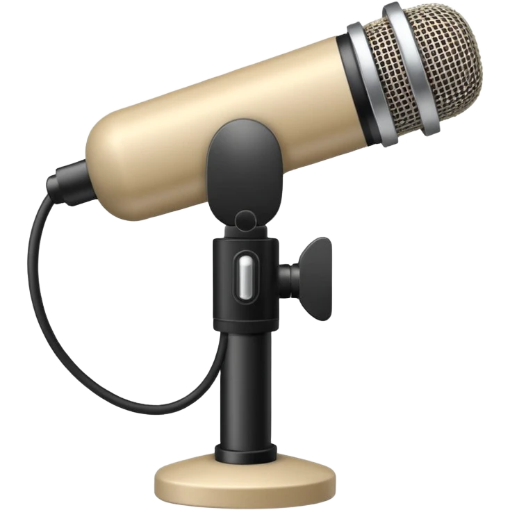 Beige small mics emoji
