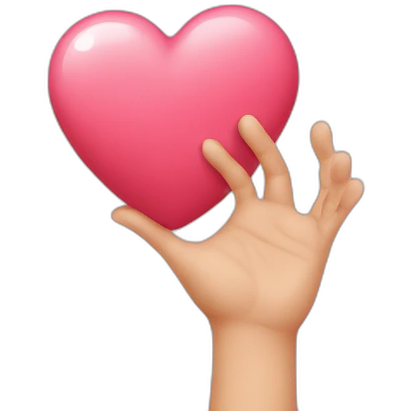 Coeur avec les mains emoji