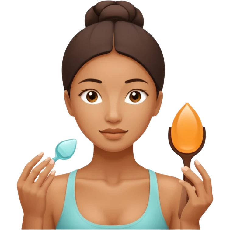 yoga face gua sha emoji