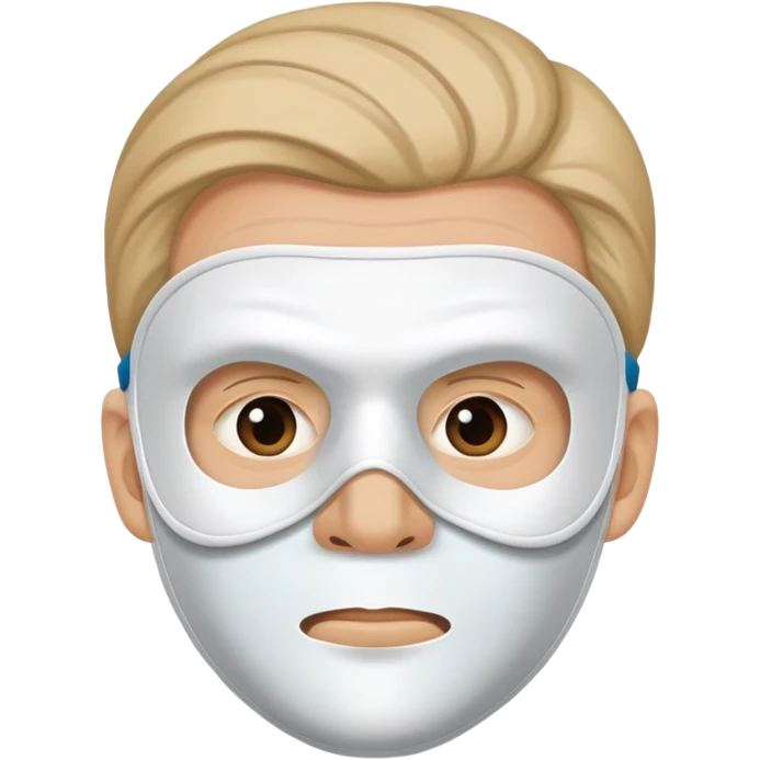 Alex the Terrible wearing signature mask emoji