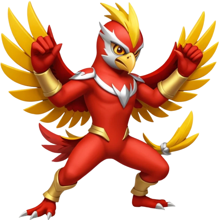 Blaziken-Hawlucha-fusion emoji