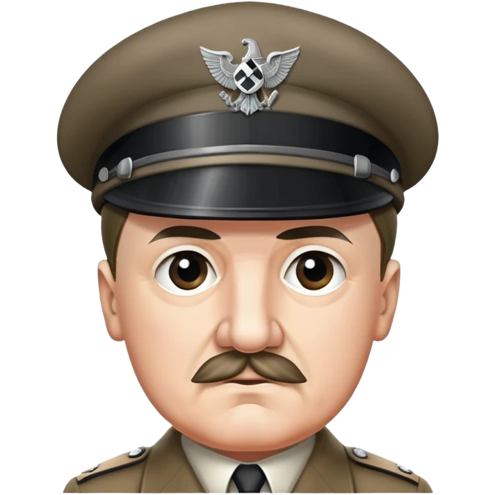 Adolf hitler wearing a backwards hat  emoji