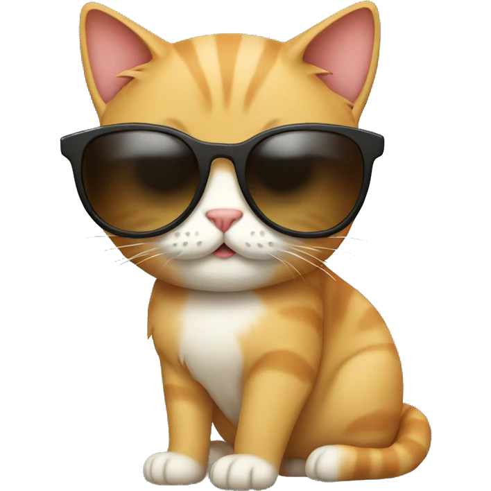 Cat with sunglasses emoji