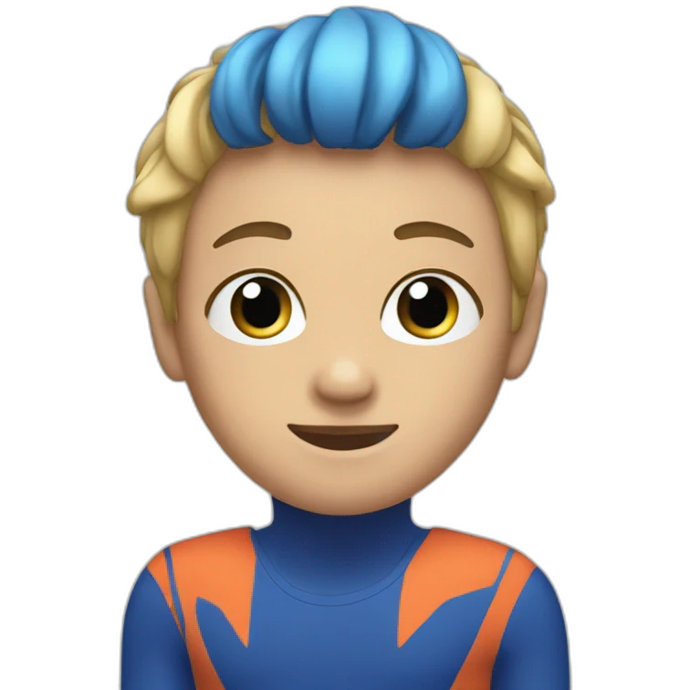 sporty boy in leotard emoji