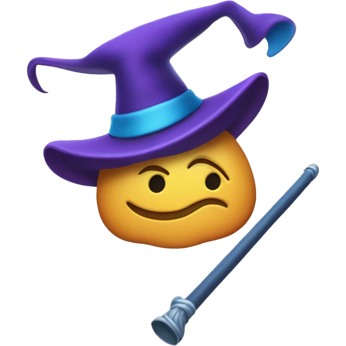 magic hat and wand with warner brothers coloring emoji