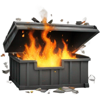 Dumpster fire emoji